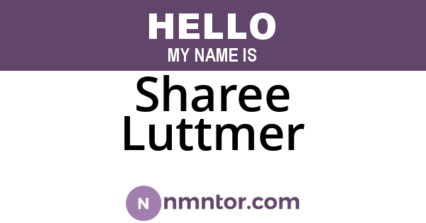 Sharee Luttmer