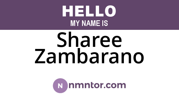 Sharee Zambarano