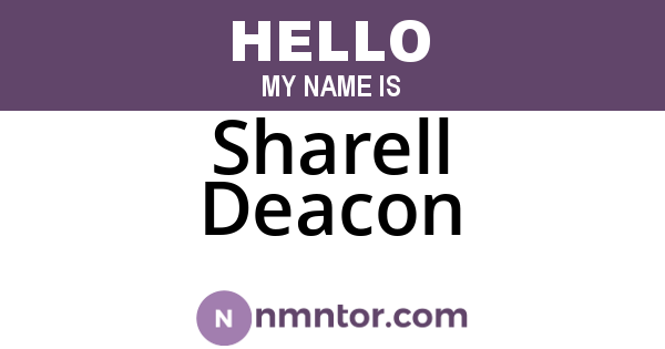 Sharell Deacon