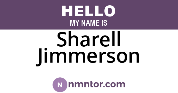 Sharell Jimmerson