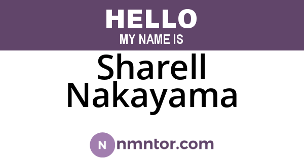 Sharell Nakayama