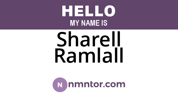 Sharell Ramlall