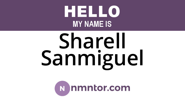 Sharell Sanmiguel