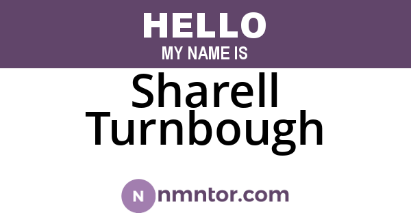 Sharell Turnbough