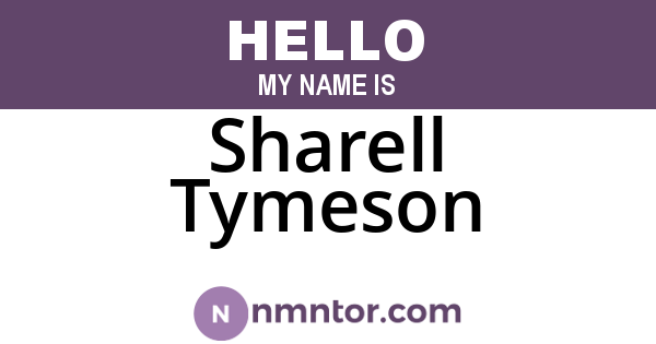 Sharell Tymeson