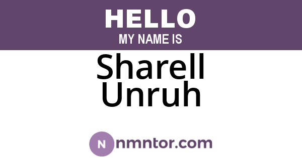 Sharell Unruh