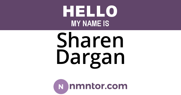 Sharen Dargan