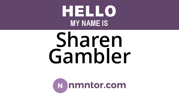 Sharen Gambler