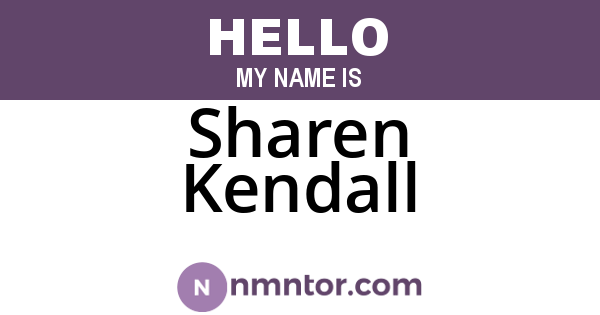 Sharen Kendall