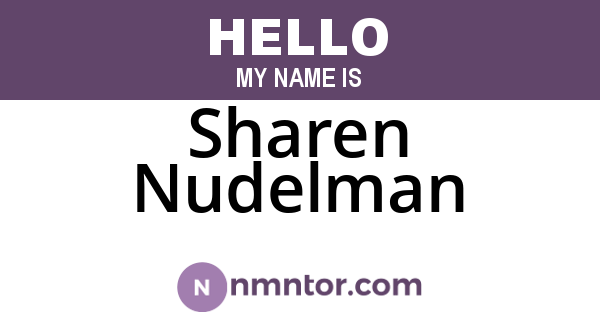 Sharen Nudelman