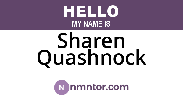 Sharen Quashnock