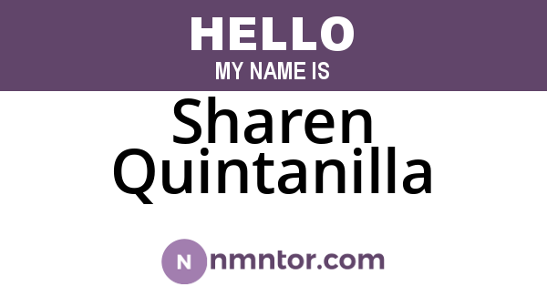 Sharen Quintanilla