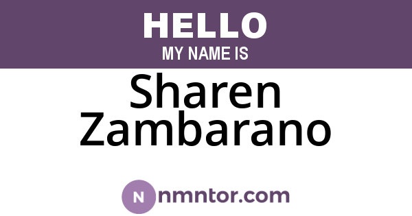 Sharen Zambarano