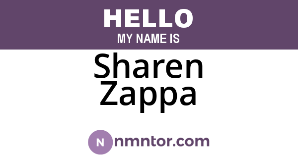 Sharen Zappa