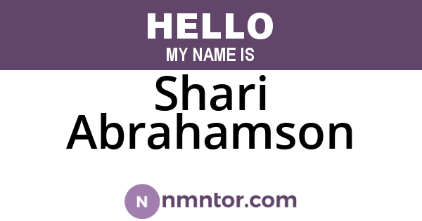 Shari Abrahamson