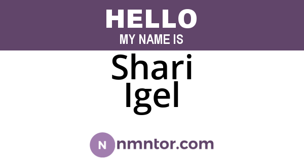 Shari Igel