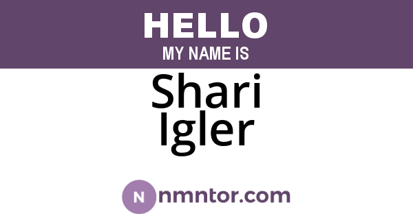 Shari Igler