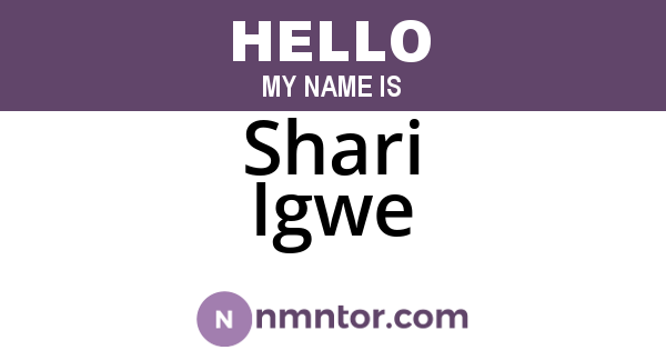 Shari Igwe