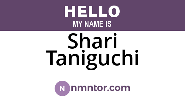 Shari Taniguchi