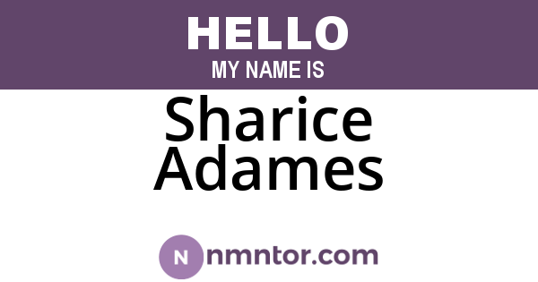 Sharice Adames