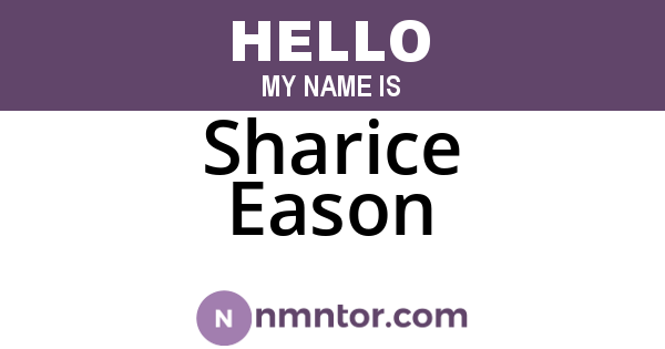 Sharice Eason