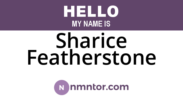 Sharice Featherstone