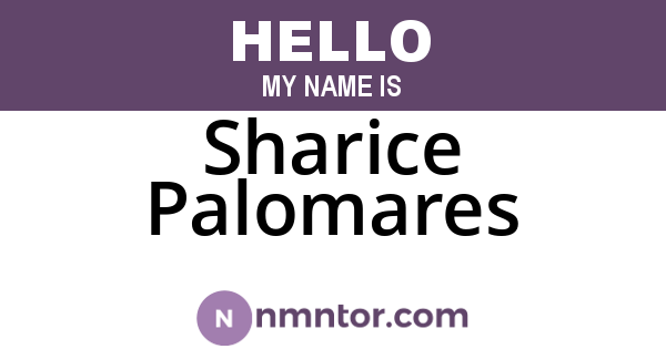 Sharice Palomares