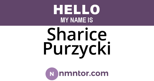 Sharice Purzycki