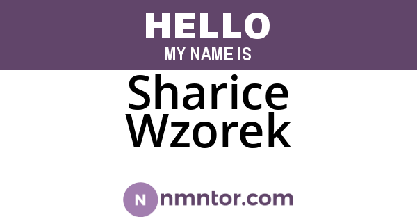 Sharice Wzorek