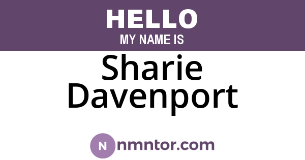 Sharie Davenport