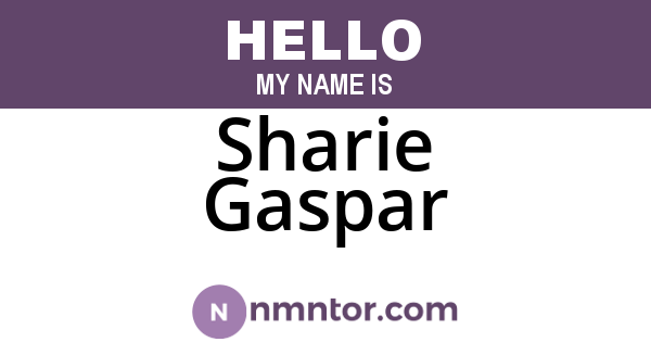 Sharie Gaspar