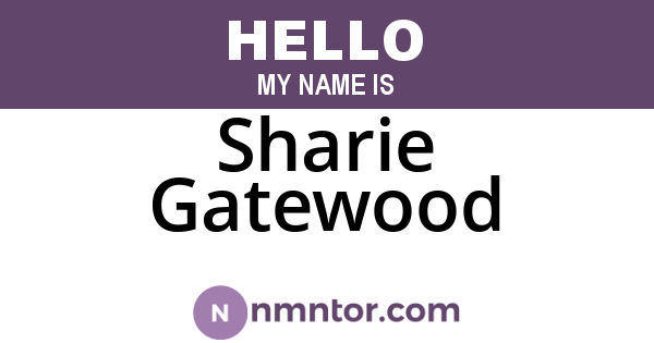 Sharie Gatewood