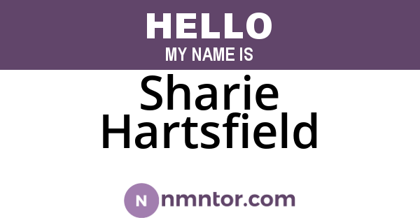 Sharie Hartsfield