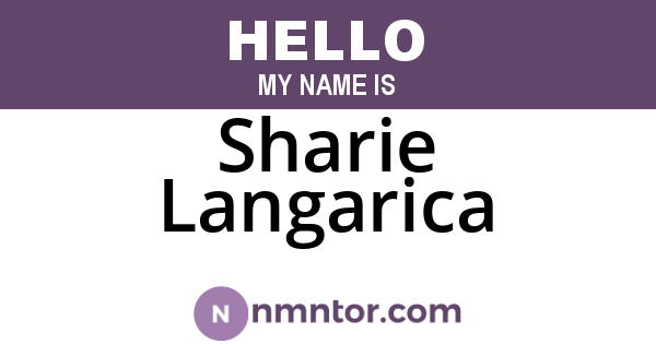 Sharie Langarica