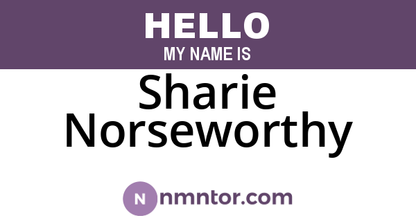 Sharie Norseworthy