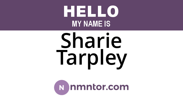 Sharie Tarpley