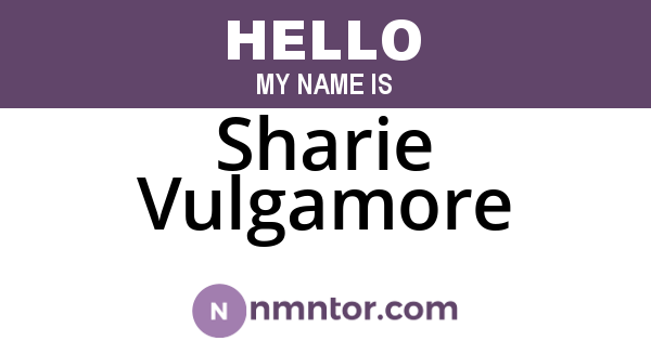 Sharie Vulgamore