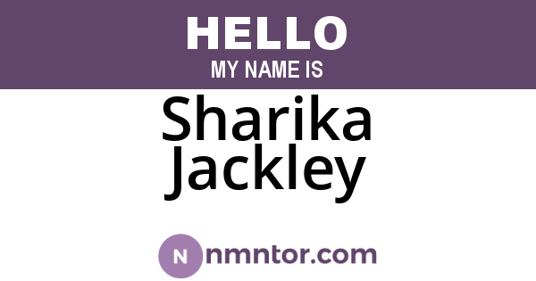 Sharika Jackley