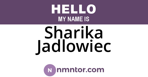 Sharika Jadlowiec