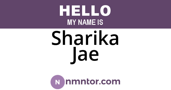Sharika Jae