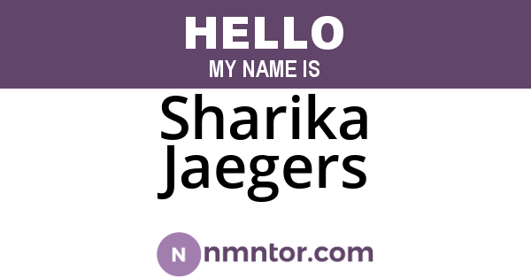 Sharika Jaegers