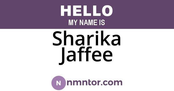 Sharika Jaffee