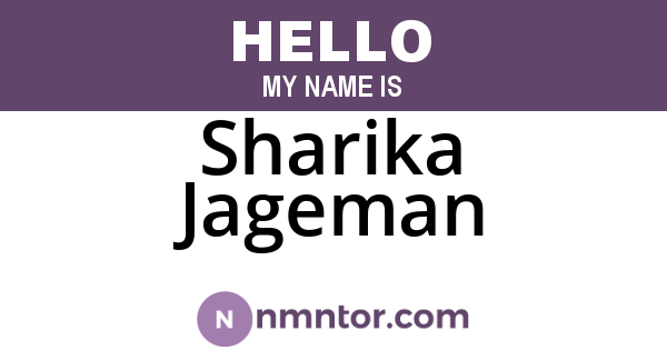 Sharika Jageman