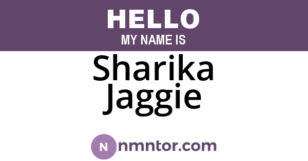 Sharika Jaggie