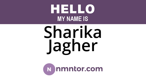Sharika Jagher