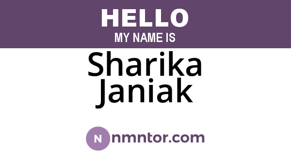 Sharika Janiak
