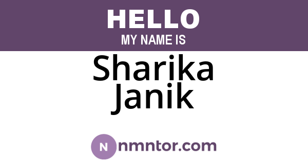 Sharika Janik