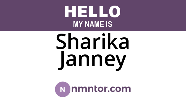 Sharika Janney