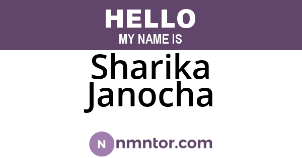 Sharika Janocha