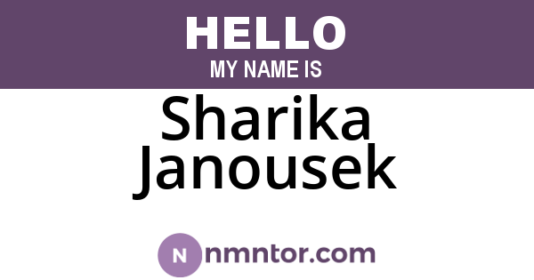 Sharika Janousek